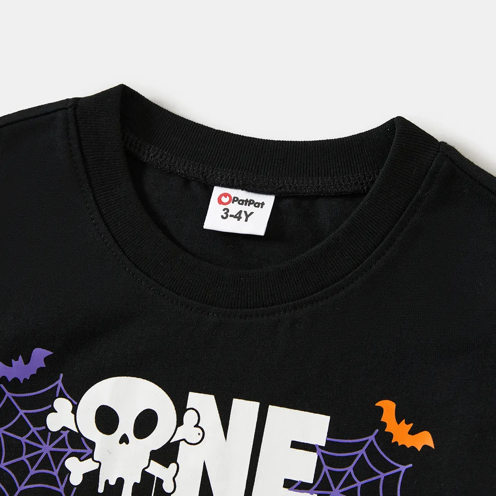 Halloween Family Matching Letter & Pumpkin Print Top big image 9