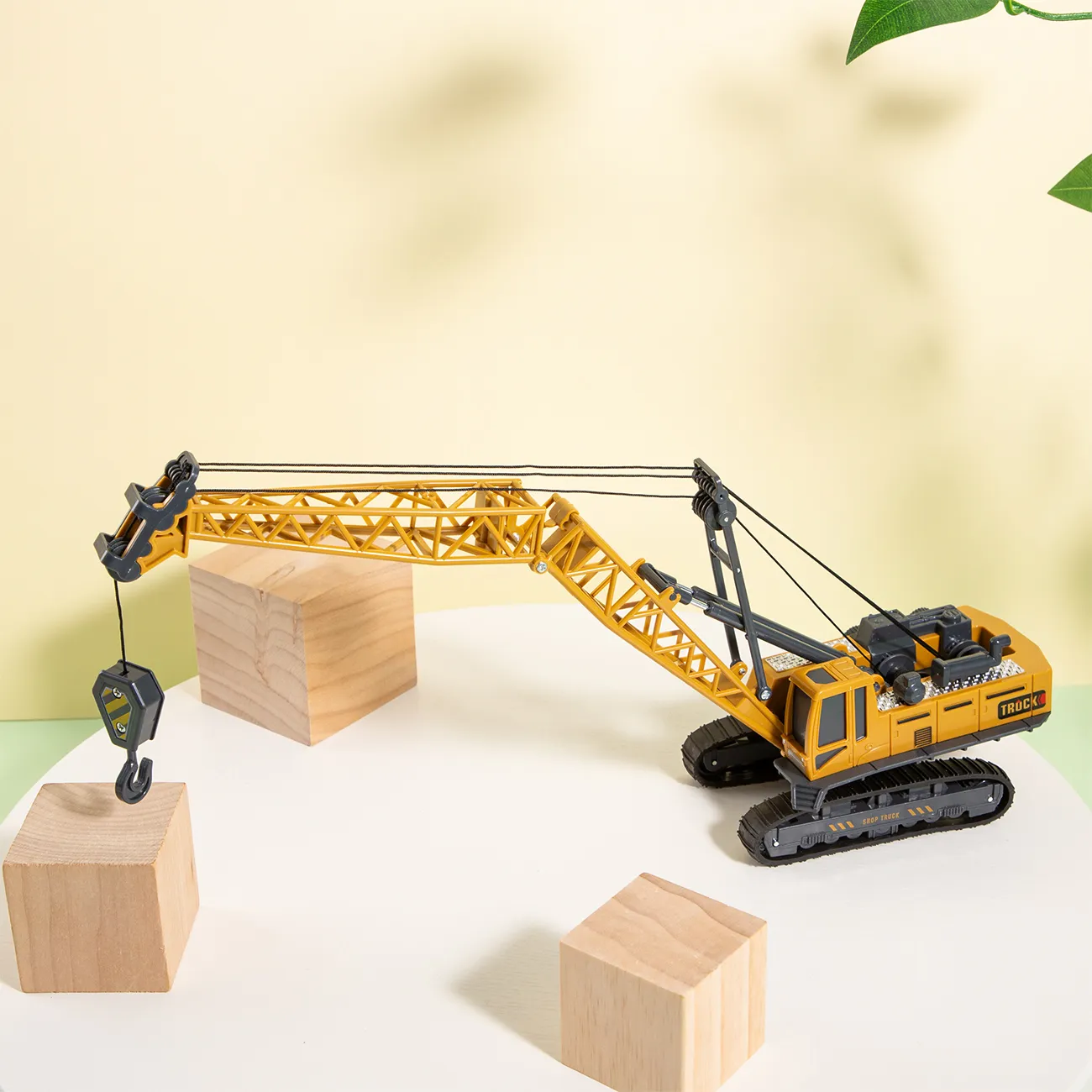 Plastic Crane Toy Car Construction Site Vehicles Toy Classic Model Toy for Boys Gifts Color-A big image 1