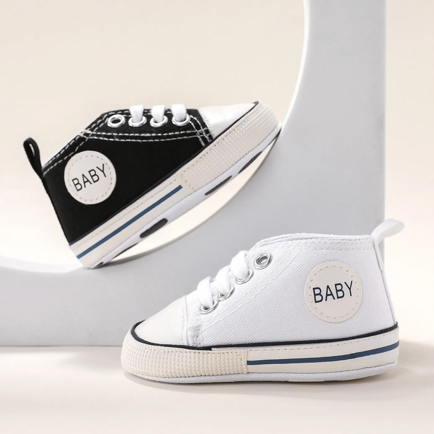 Baby / Toddler Letter Graphic Solid Prewalker Shoes Black image 6