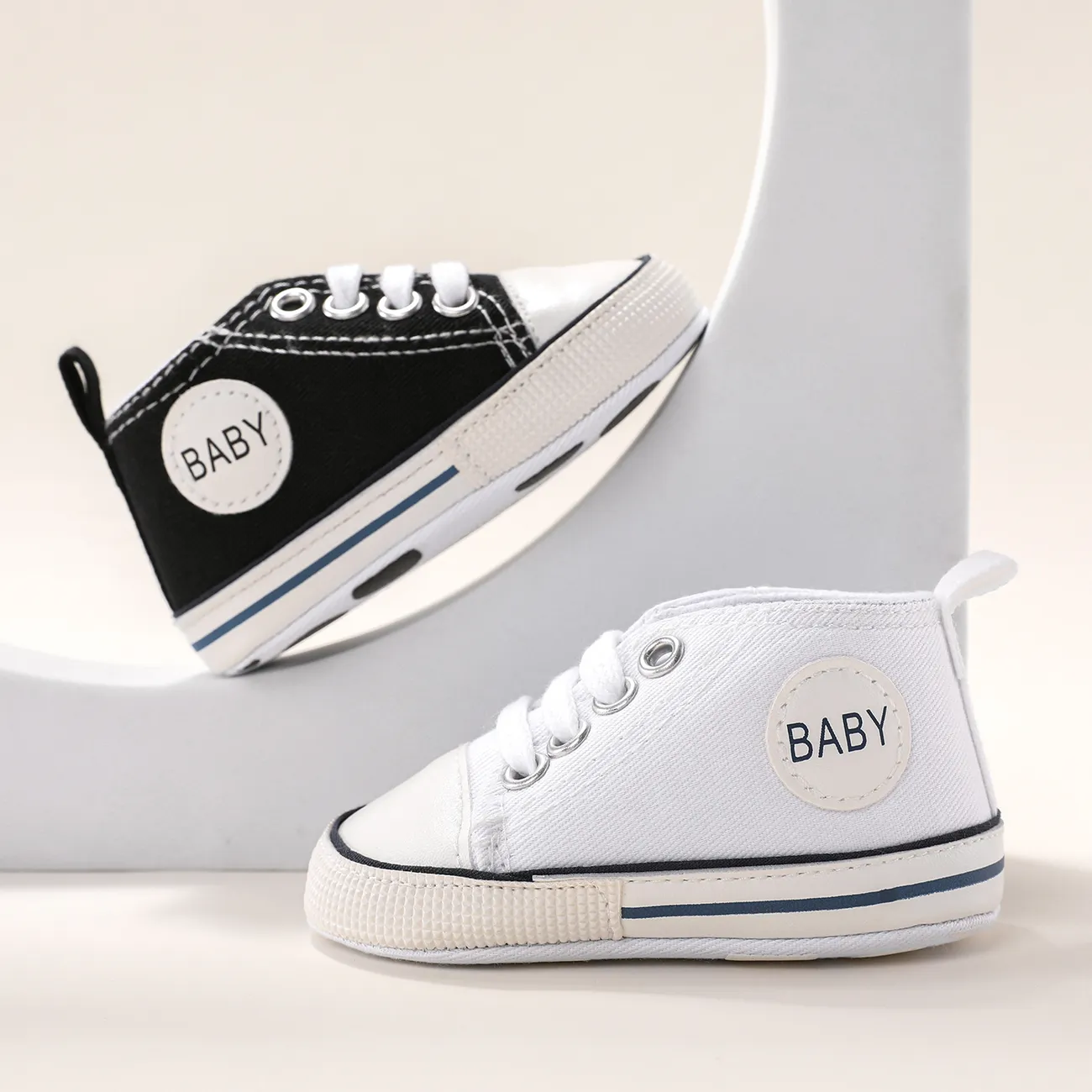 Baby / Toddler Letter Graphic Solid Prewalker Shoes Black big image 1