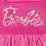 Barbie Kid Girl Glitter Letter Graphic Long-sleeve Mesh Fairy Dress  image 5