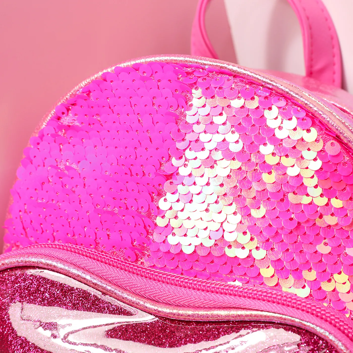 Criança / Kid Letras Coração Padrão Mochila bonito  Rosa Quente image 5