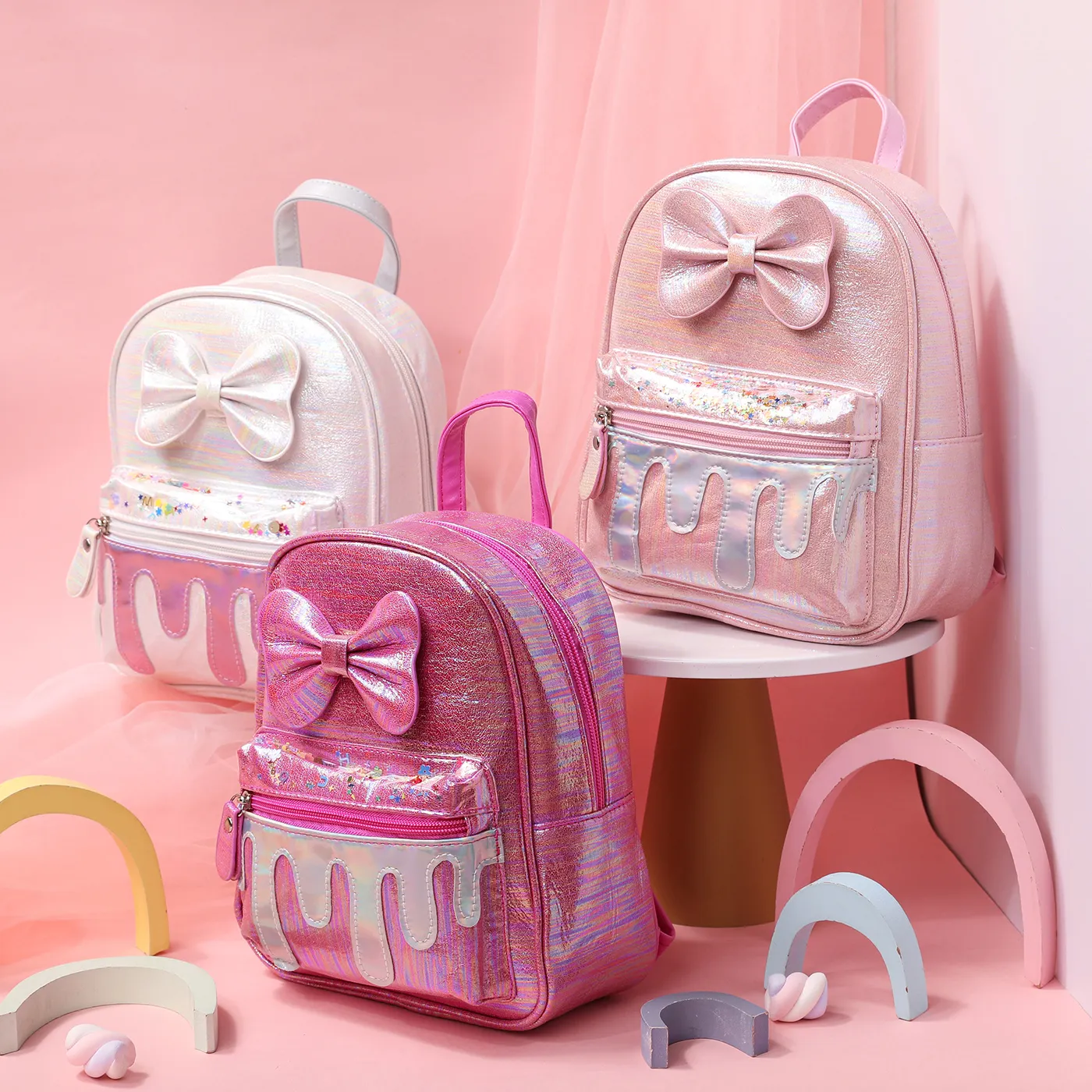 Toddler/Kid Bow Decor Zipper Backpack   image 6
