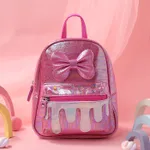 Toddler/Kid Bow Decor Zipper Backpack  Hot Pink