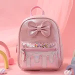 Toddler/Kid Bow Decor Zipper Backpack  Pink