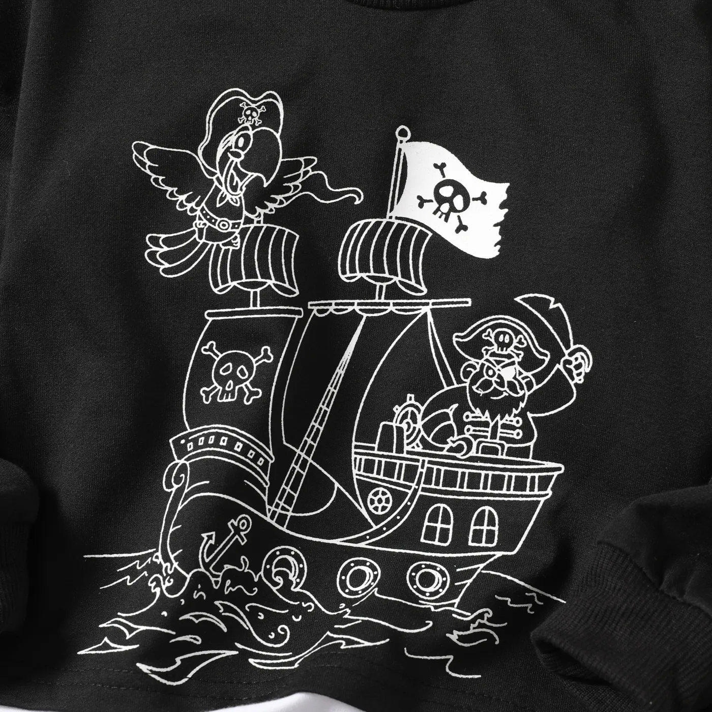 2pcs Toddler Boy Marine and Ship Element Faux Layered Set  image 4