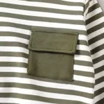 2pcs Todder Boy Cotton Stripe Set with Patch Pocket  image 3