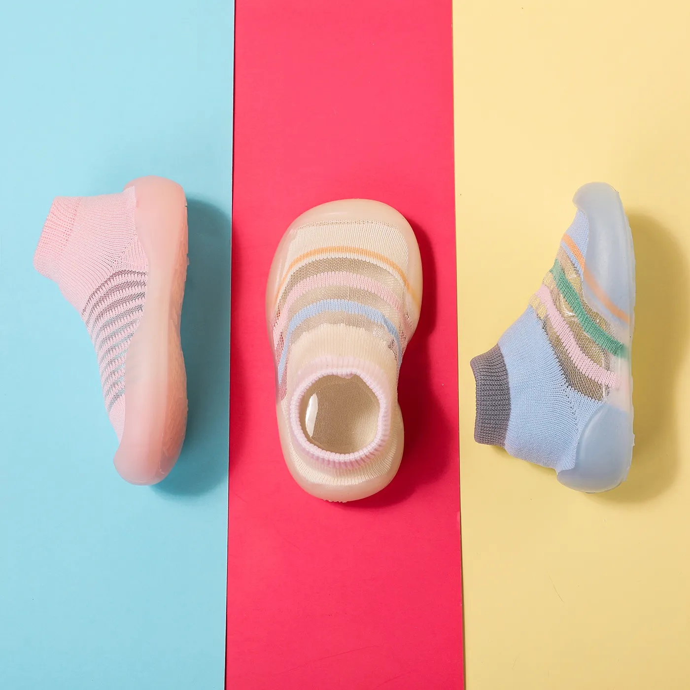 Baby/Toddler Stripe Embroidery Middle Floor Socks  image 5