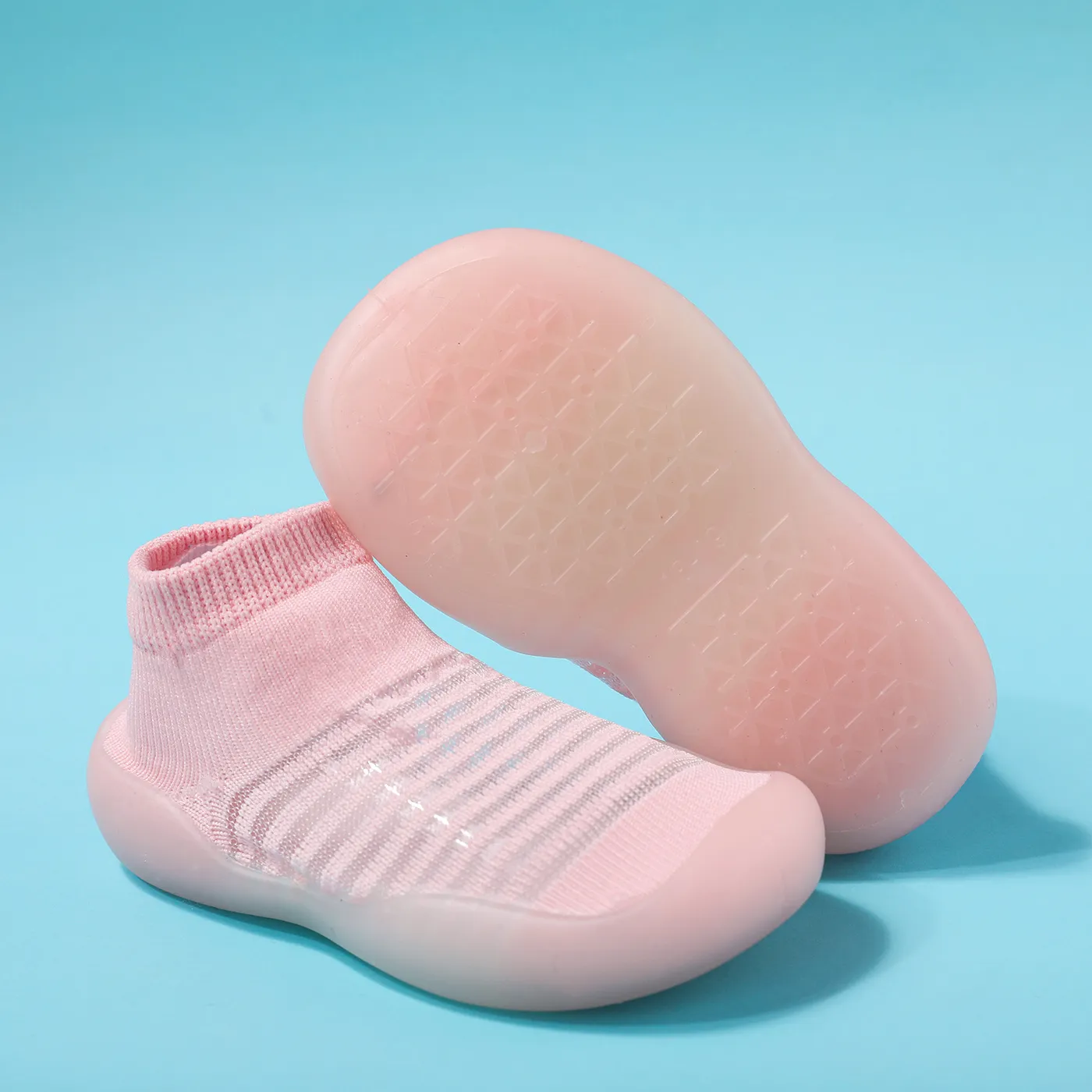 Baby/Toddler Stripe Embroidery Middle Floor Socks  big image 1