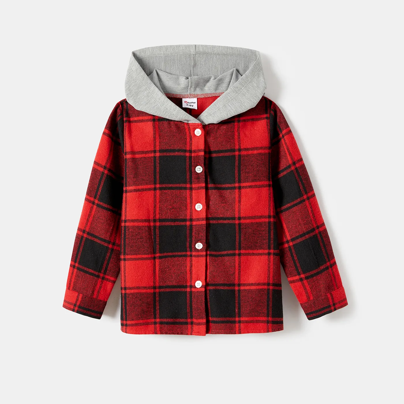 Look de família Manga comprida Conjuntos de roupa para a família Tops vermelho preto image 5