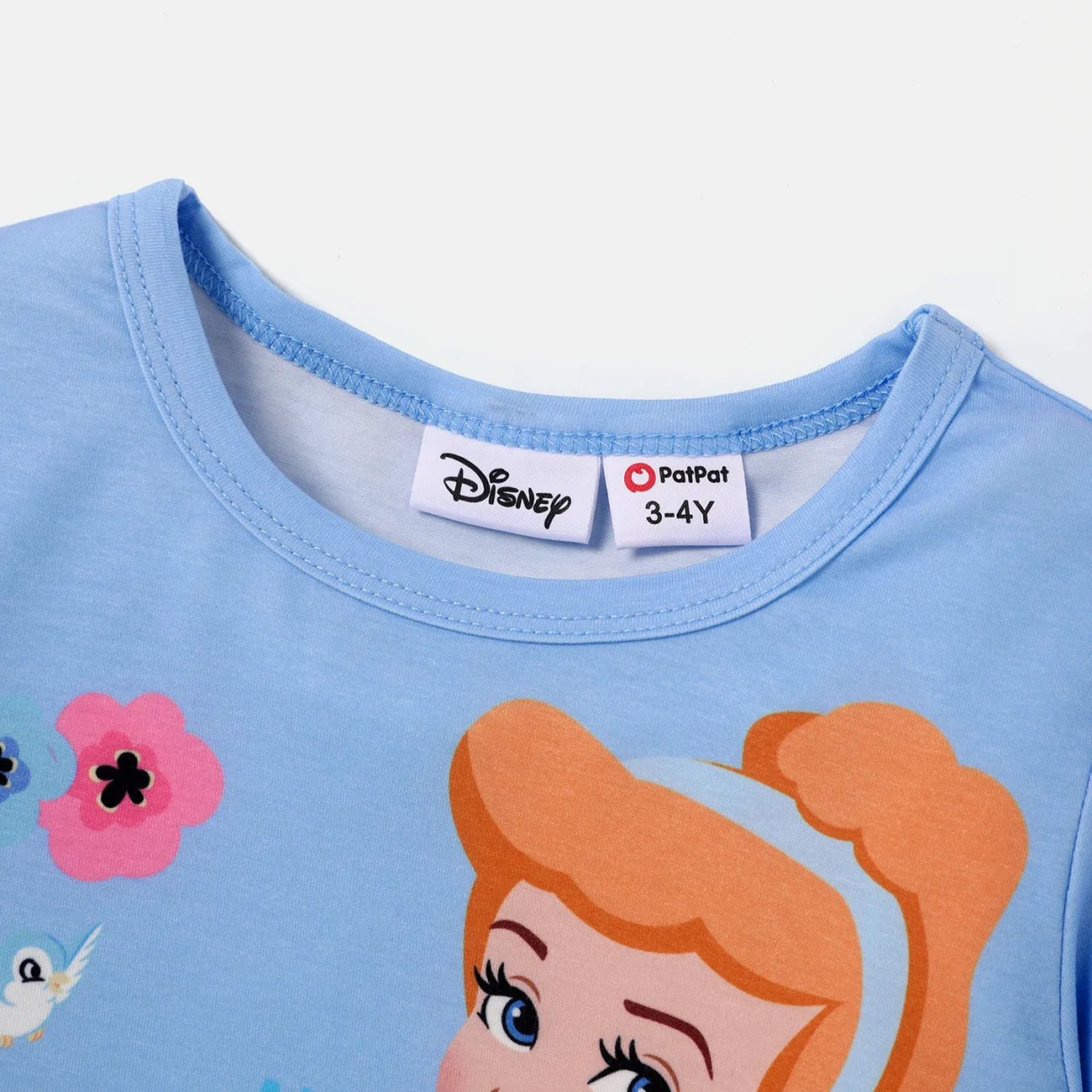 Disney Princess Niño pequeño Chica Dulce Manga larga Camiseta Azul big image 1
