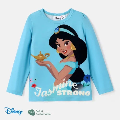 Disney Princess Criança Menina Bonito Manga comprida T-shirts
