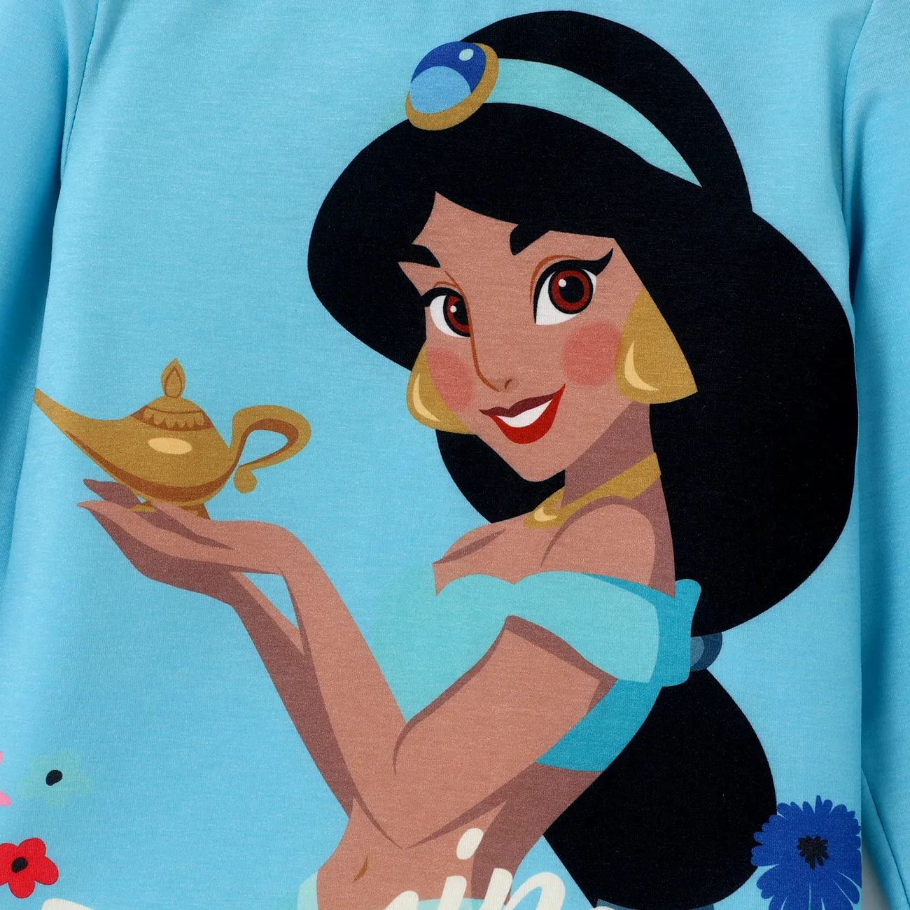 Disney Princess Niño pequeño Chica Dulce Manga larga Camiseta Verde big image 1