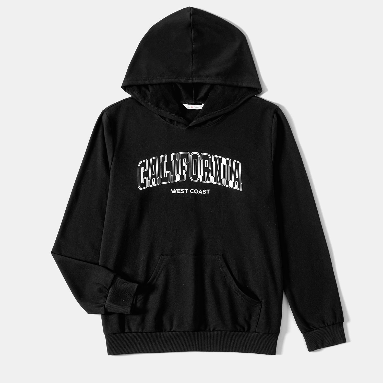 

Family Matching School Hooded Letter Long Sleeve Print Tops