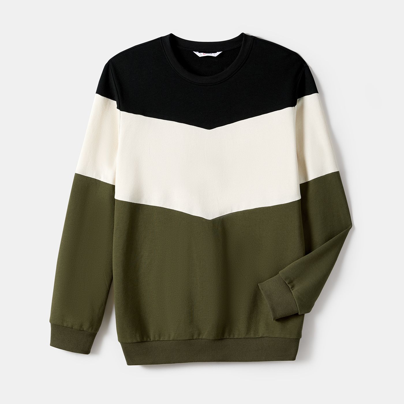 

Family Matching Striped Belted Dresses and Colorblock Sweatshirts Sets