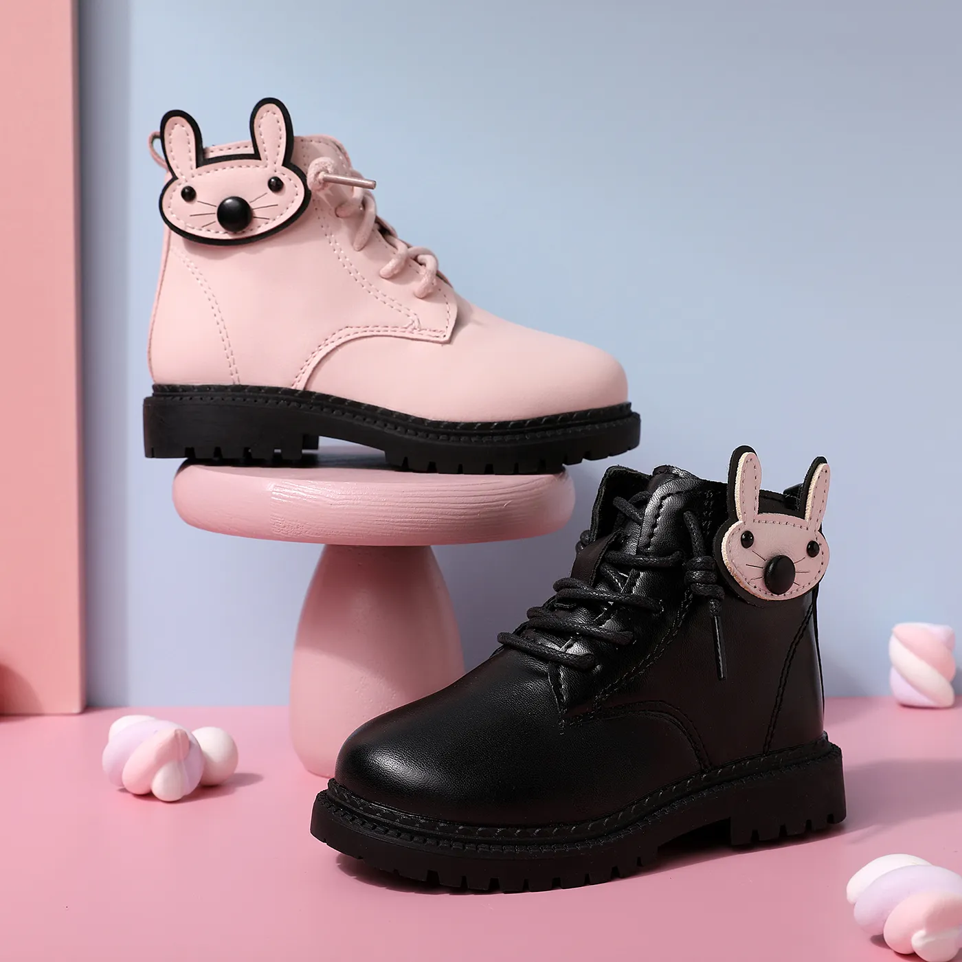 Toddler/Kid Sweet Animal Decor Side Zipper Boots