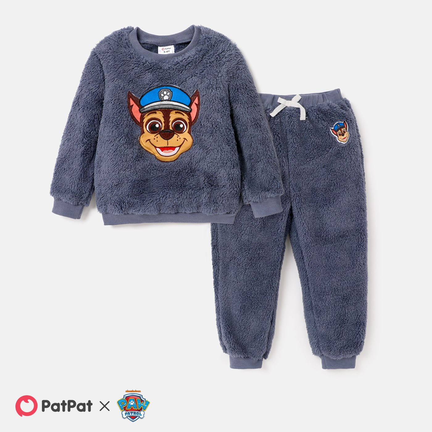 

PAW Patrol 2pcs Toddler Girl/Boy Character Print Fuzzy Pullover and Pants Set