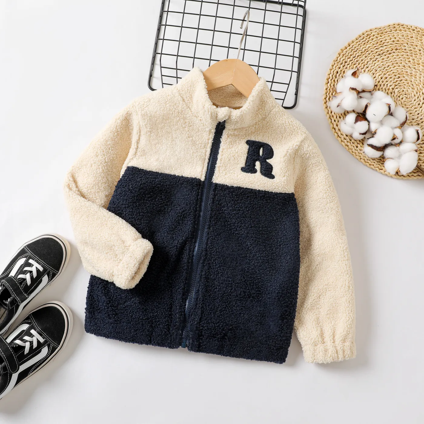 Kid Boy Avant-garde Solid Color Coat