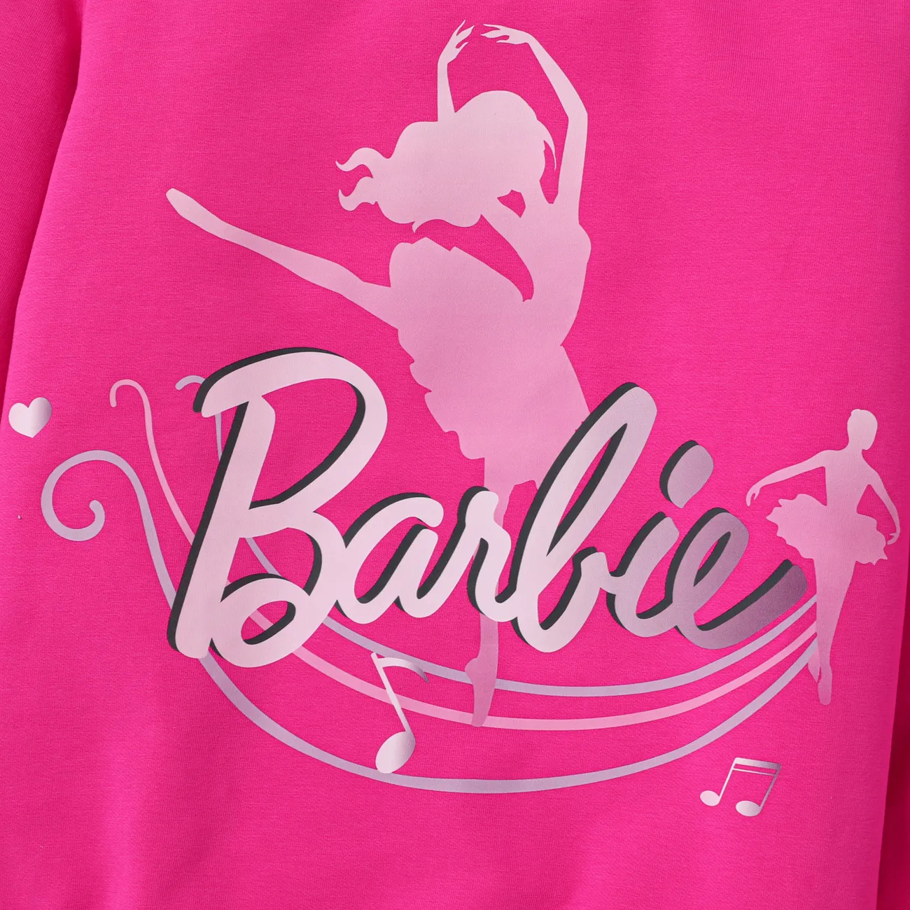 Barbie 4 - 14 سنة أطقم حريمي شخصيات وردي فاقع big image 1