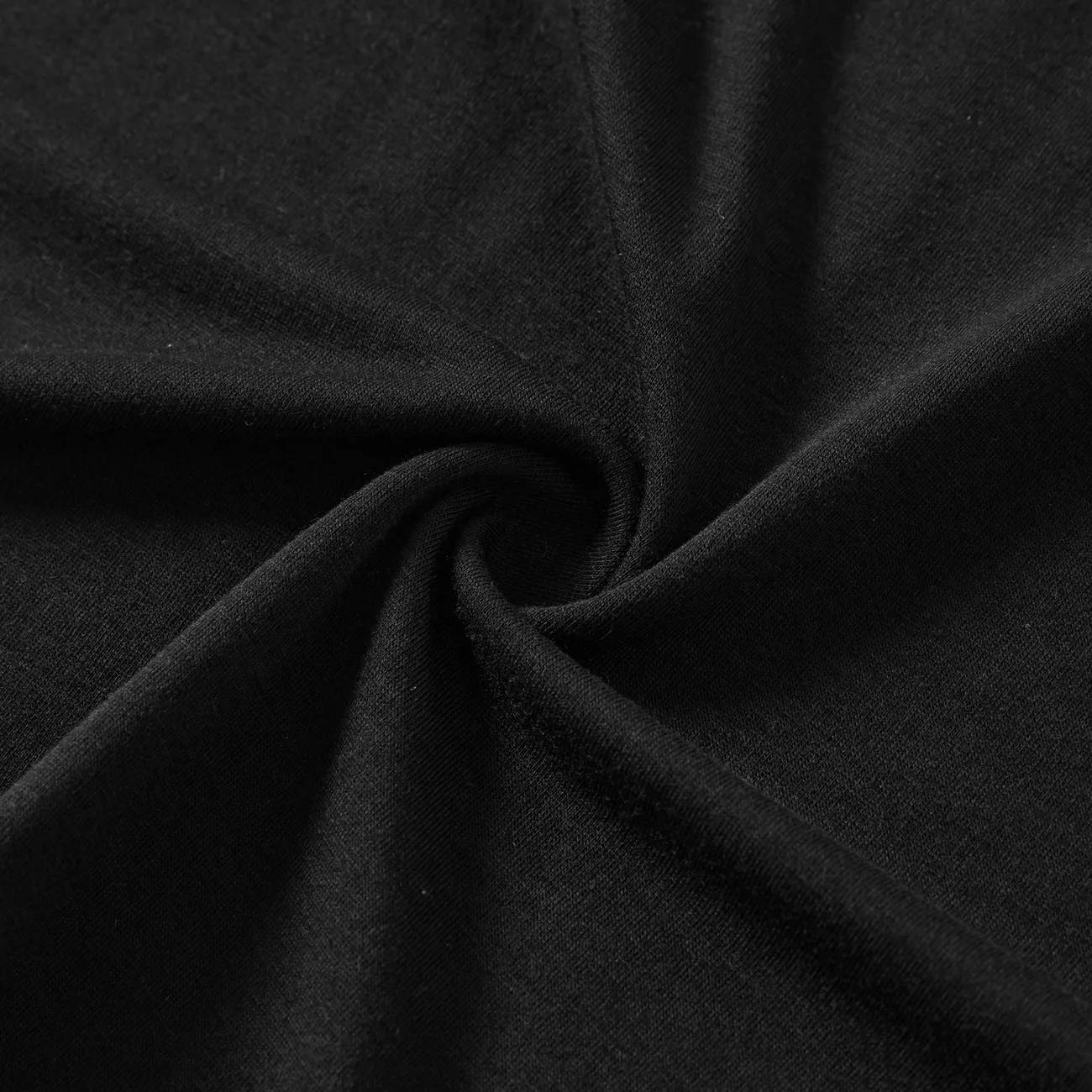 Halloween Look Familial Manches longues Tenues de famille assorties Pyjamas (Flame Resistant) Noir big image 1