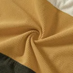 Family Matching Colorblock Long-sleeve Hooded Corduroy Sweatshirts  image 6