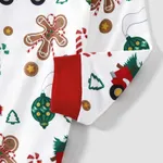 Christmas Family Matching Allover Red Truck  Candy Cane Gingerbread Man Print Long-sleeve Pajamas Sets (Flame Resistant)  image 5