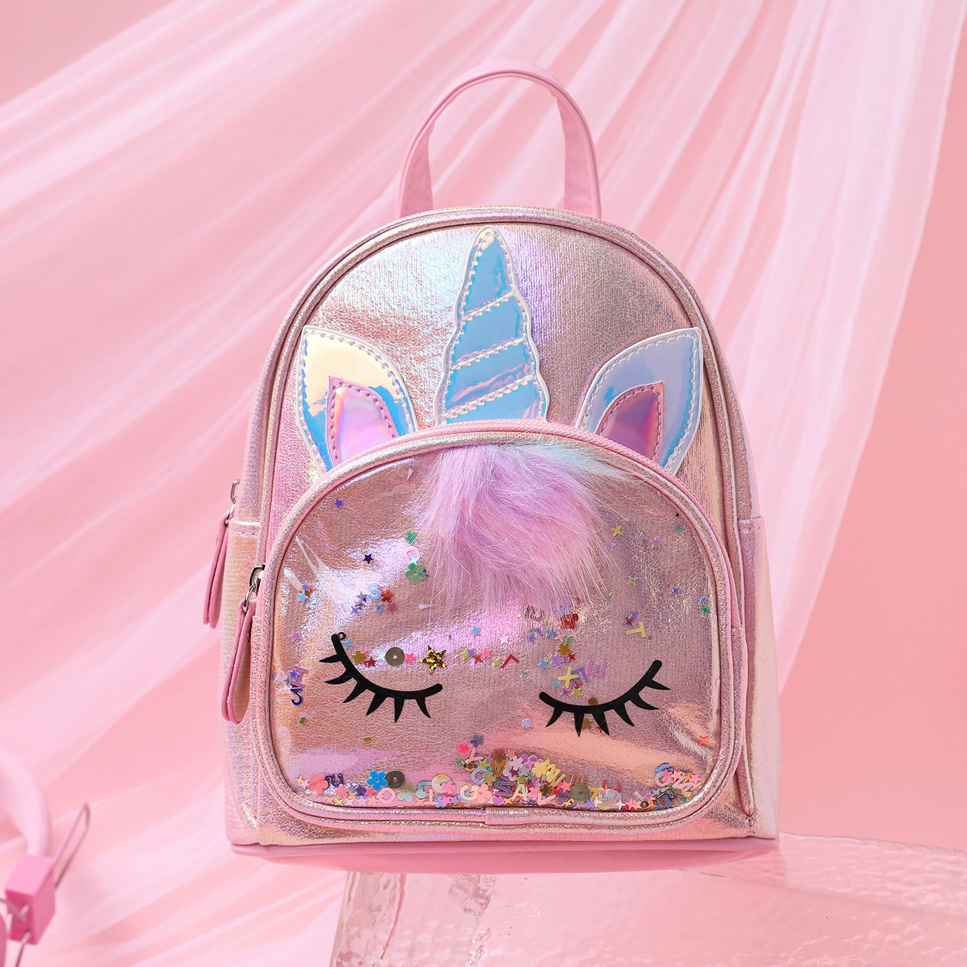 

Children's unicorn color changing double shoulder crossbody bag