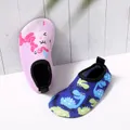 Toddler / Kid Rainbow Unicorn Letter Dinosaur Graphic Slip-on Water Shoes Aqua Socks  image 2