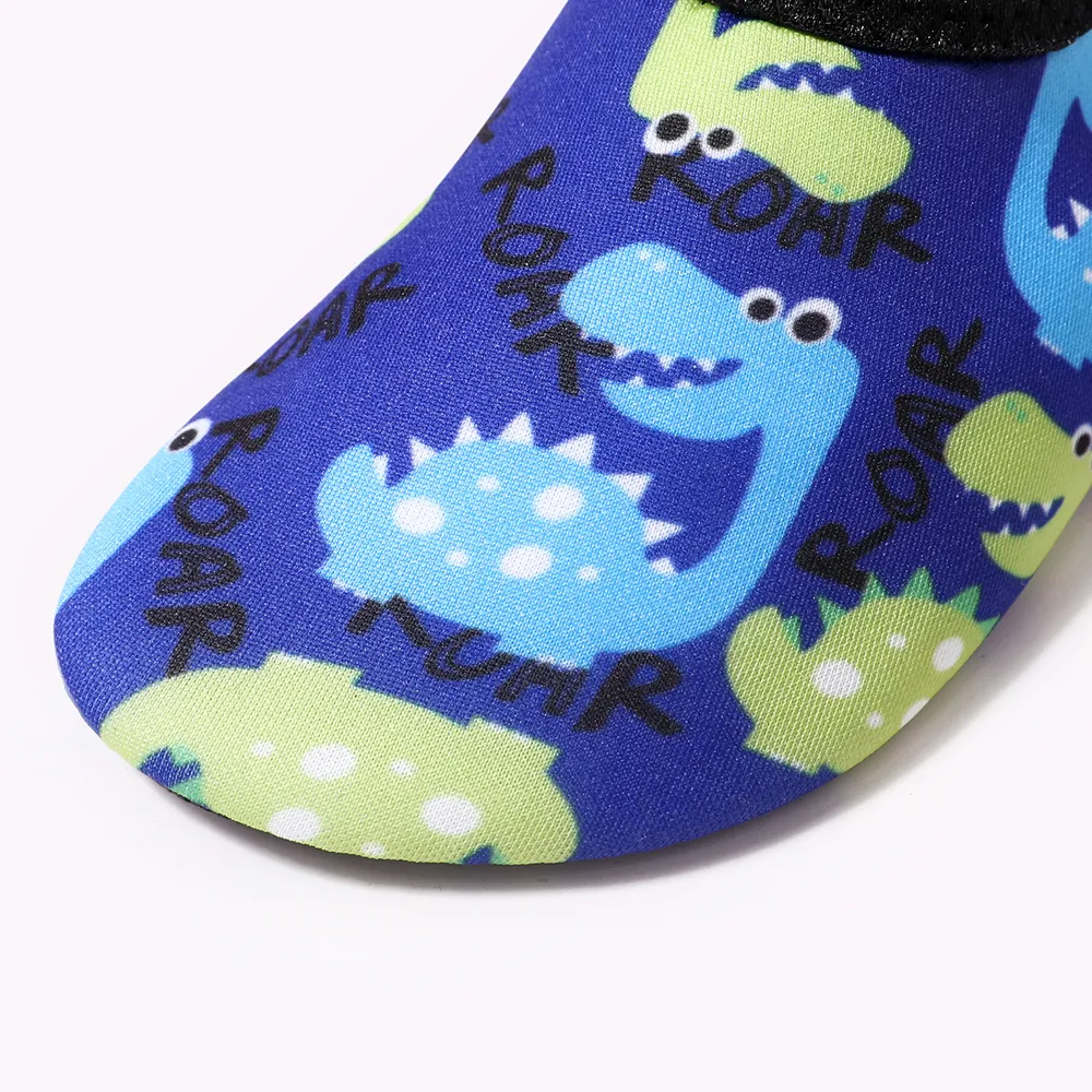 Toddler / Kid Rainbow Unicorn Letter Dinosaur Graphic Slip-on Water Shoes Aqua Socks  big image 4