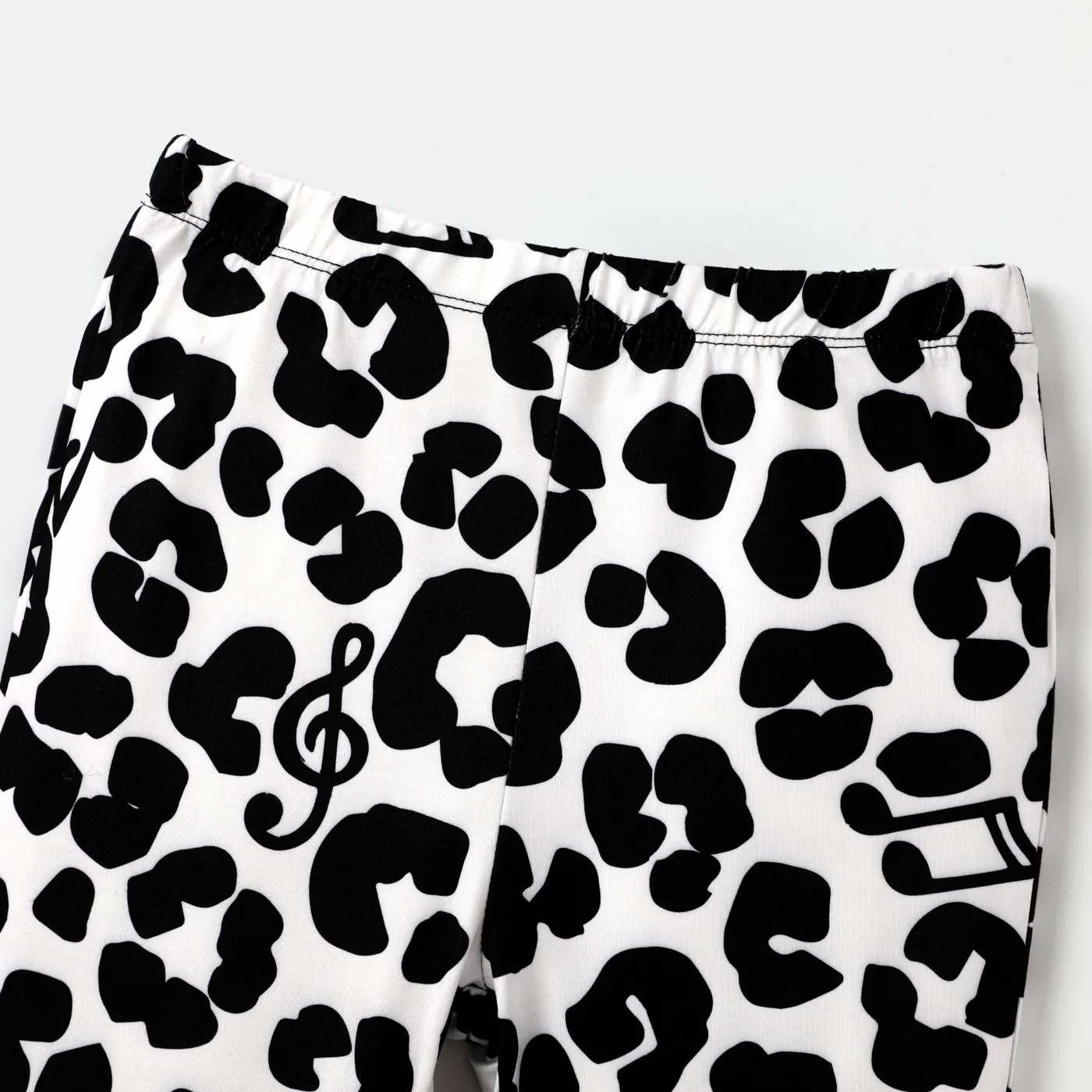 L.O.L. SURPRISE! Kid Girl 2pcs Knot Hem Long-sleeve Top and Allover Print Flared Pants Set   image 6
