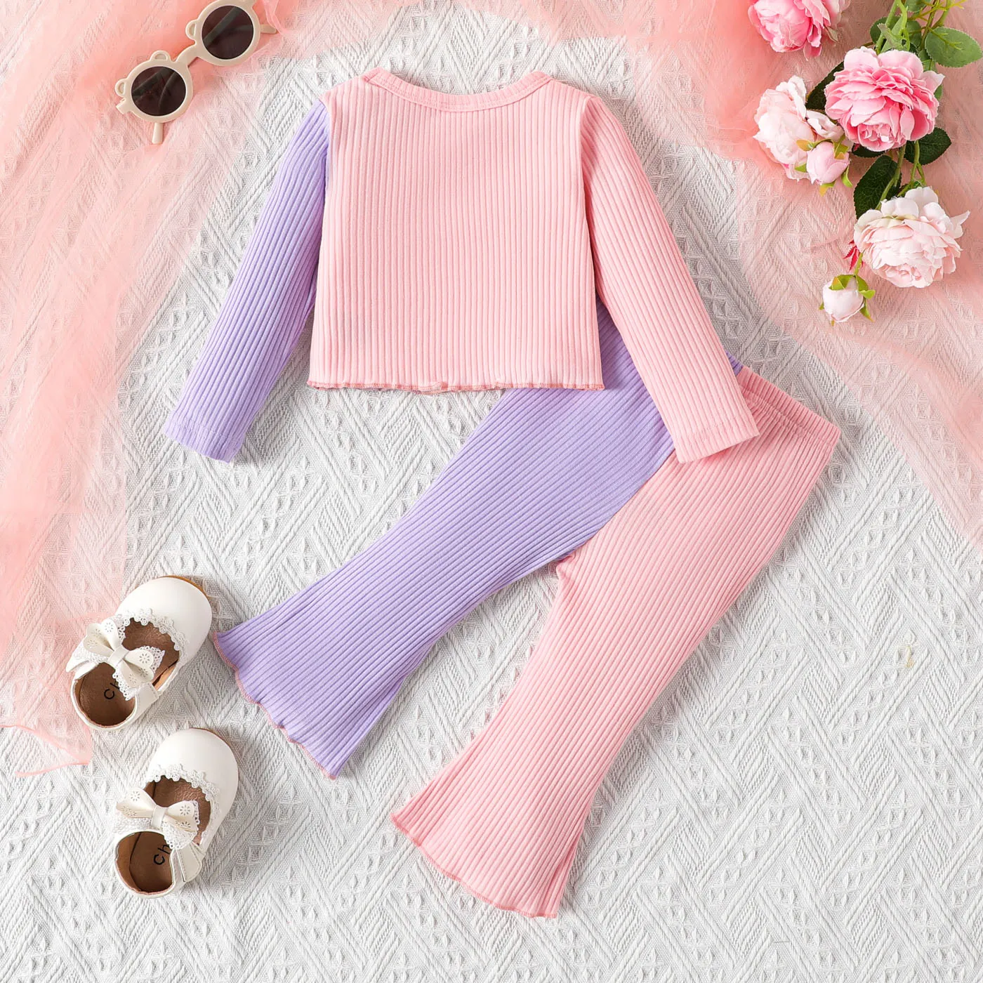 2pcs Baby Girl Sweet Longsleeve Set  image 2