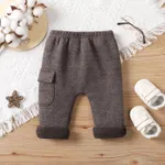 Baby Girl/Boy Sweet Solid Color Pant  Dark Grey image 4