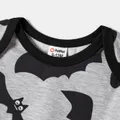 Halloween Family Matching Bat Print Bodycon T-shirt Dresses and Letter Print Short Sleeve Tops Sets  image 4