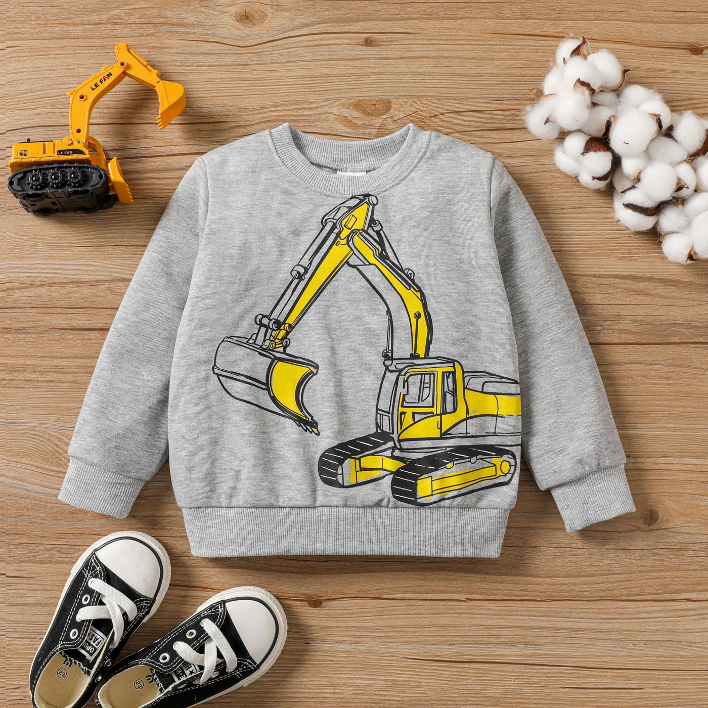 

Toddler Boy Childlike Building Pattern Sweatshirt