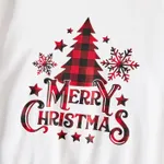 Family Matching Plaid Tree and Letter Print Long Sleeve Top  image 5