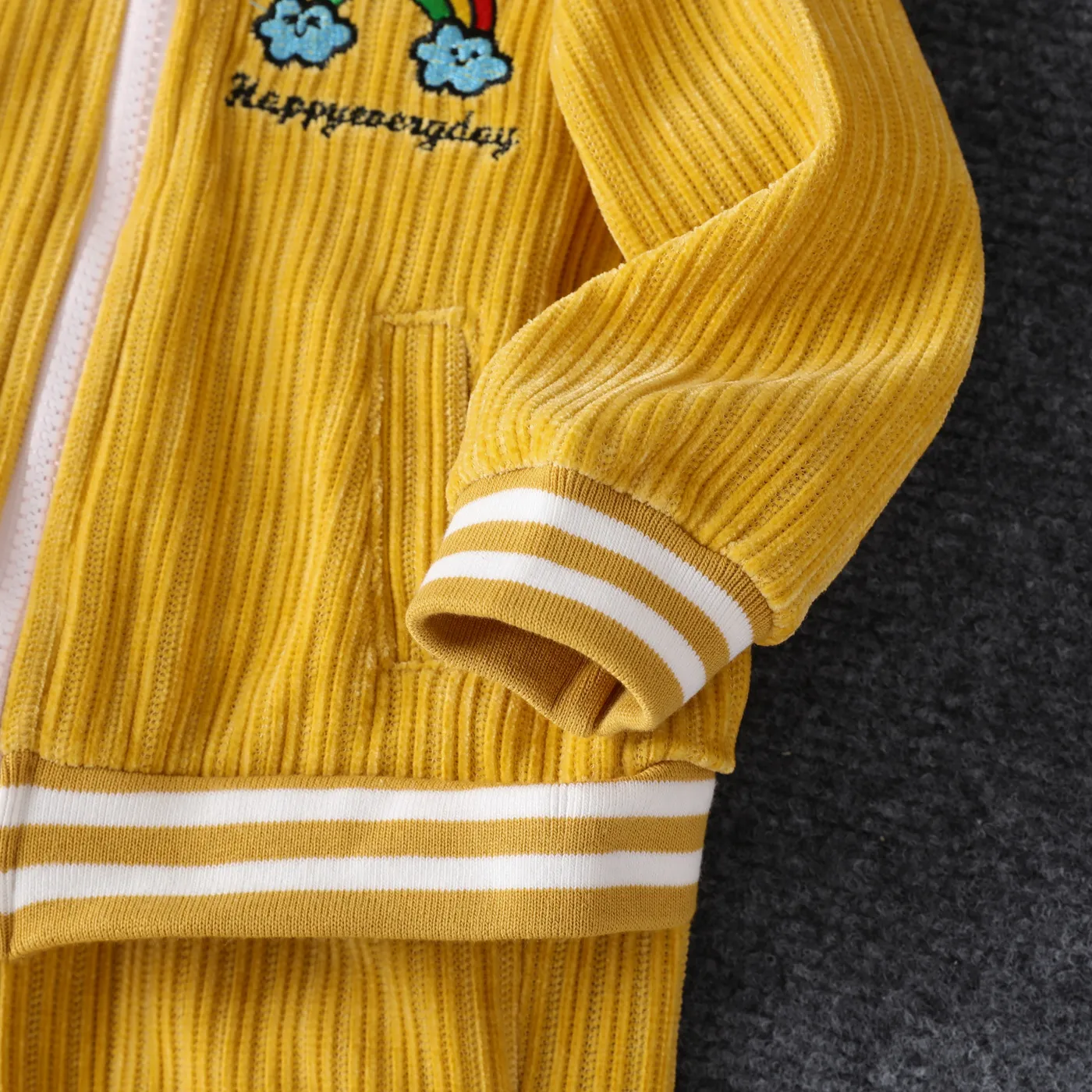 2PCS Baby Boy/Girl Casual Rainbow Long Sleeve Set  image 4
