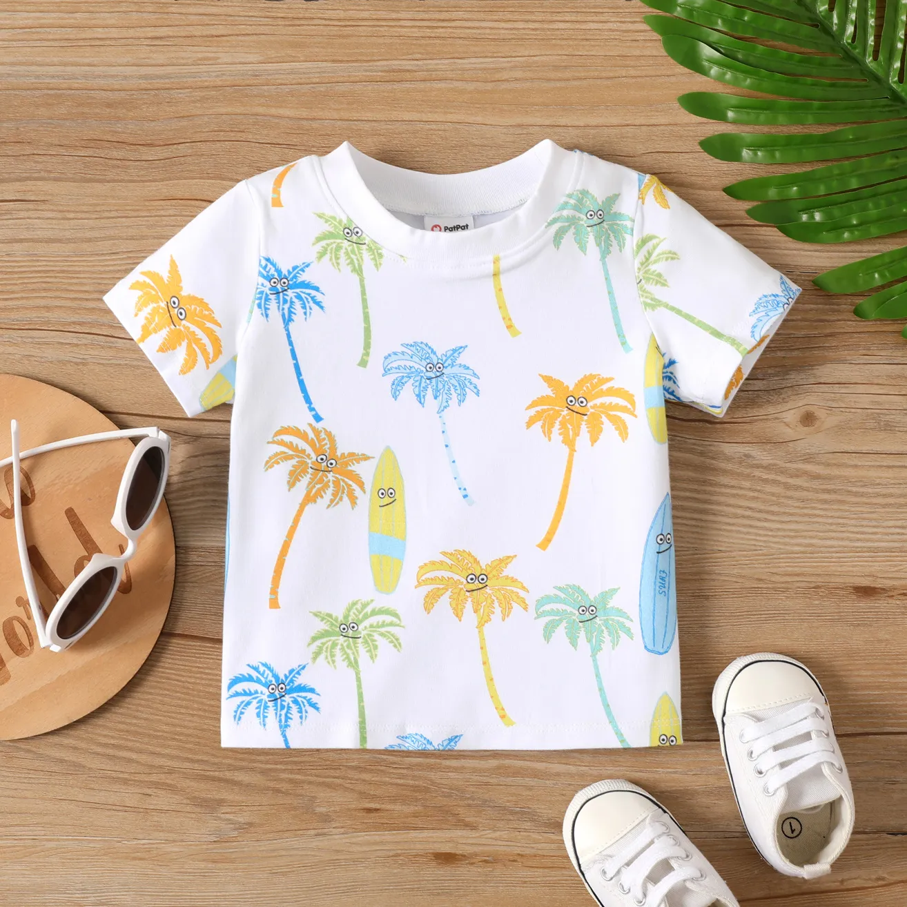 Baby Boy Cotton Allover Print Short-sleeve Tee