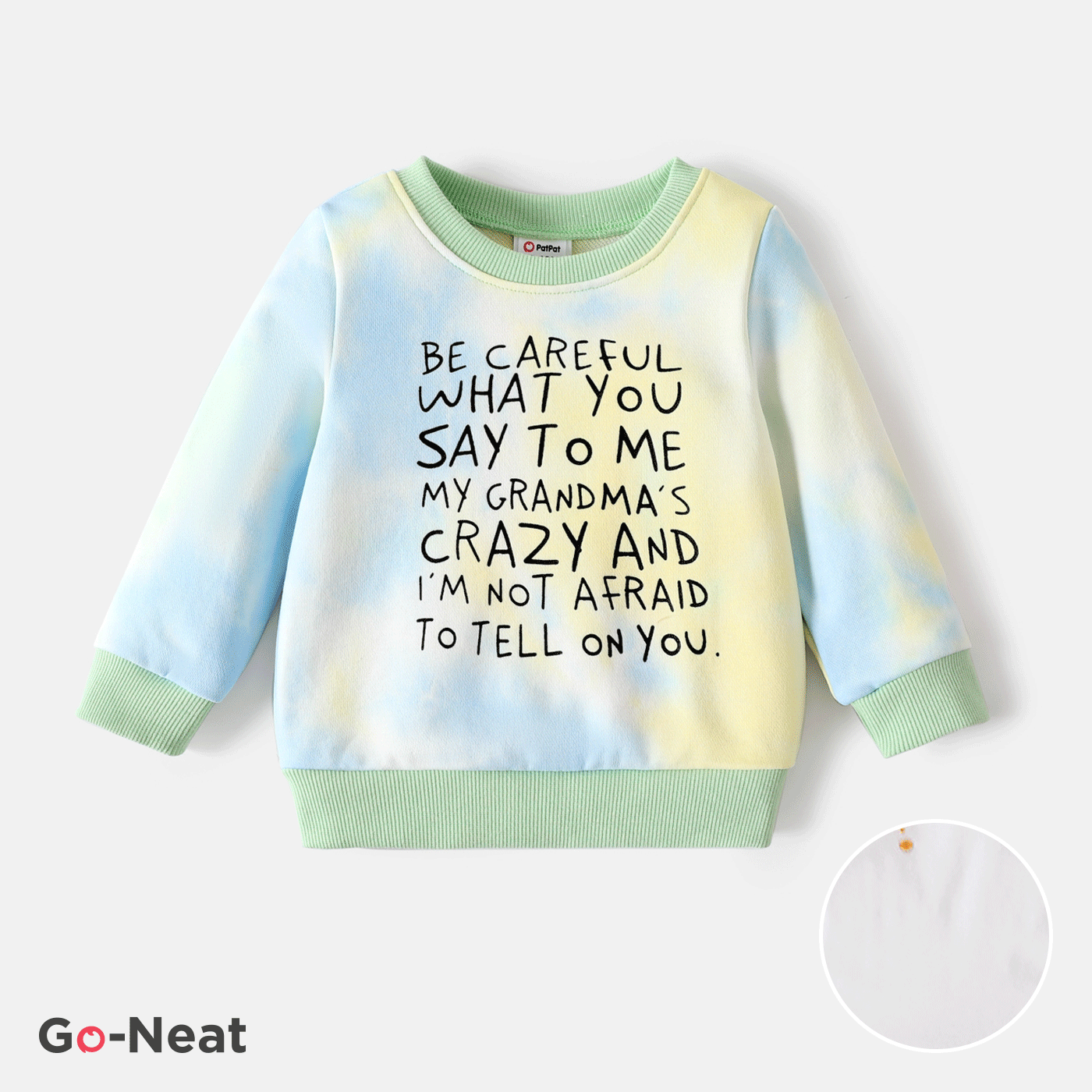 Go-Neat Baby Boy/Girl Casual Style Letter Long Sleeves Print Pullovers