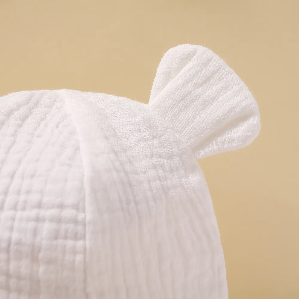 100% Cotton Baby Cute Rabbit Ears Fisherman Hat   big image 5