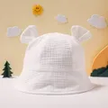100% Cotton Baby Cute Rabbit Ears Fisherman Hat   image 4