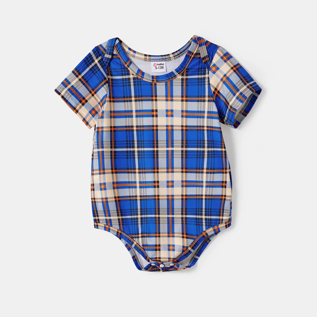Family Matching Allover Plaid Print Drawstring Ruched Bodycon Cami Dresses and Short-sleeve Plaid T-shirts Sets MultiColour big image 1