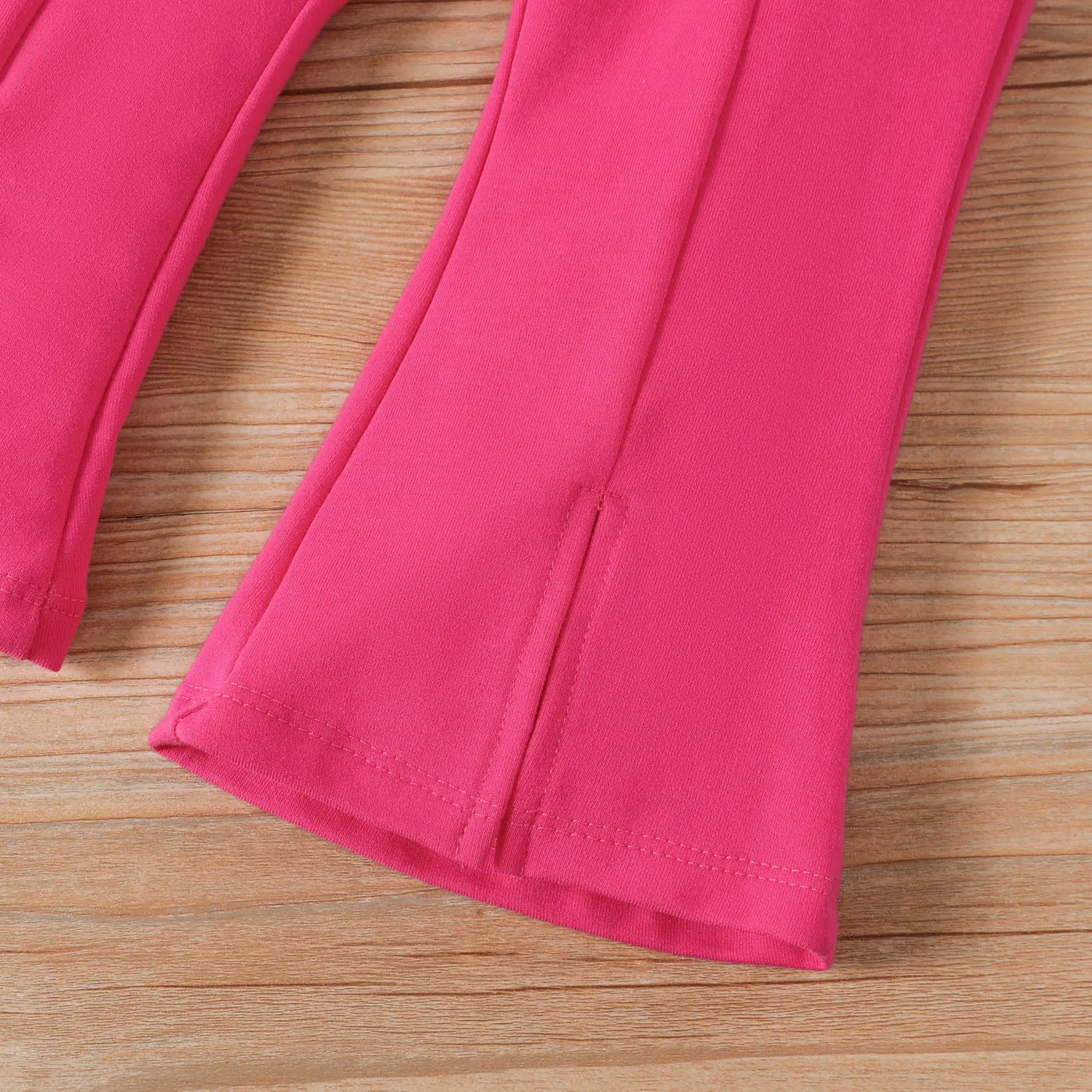 2PCS Baby Girl Cute Hyper-Tactile Bear Sets Hot Pink image 5