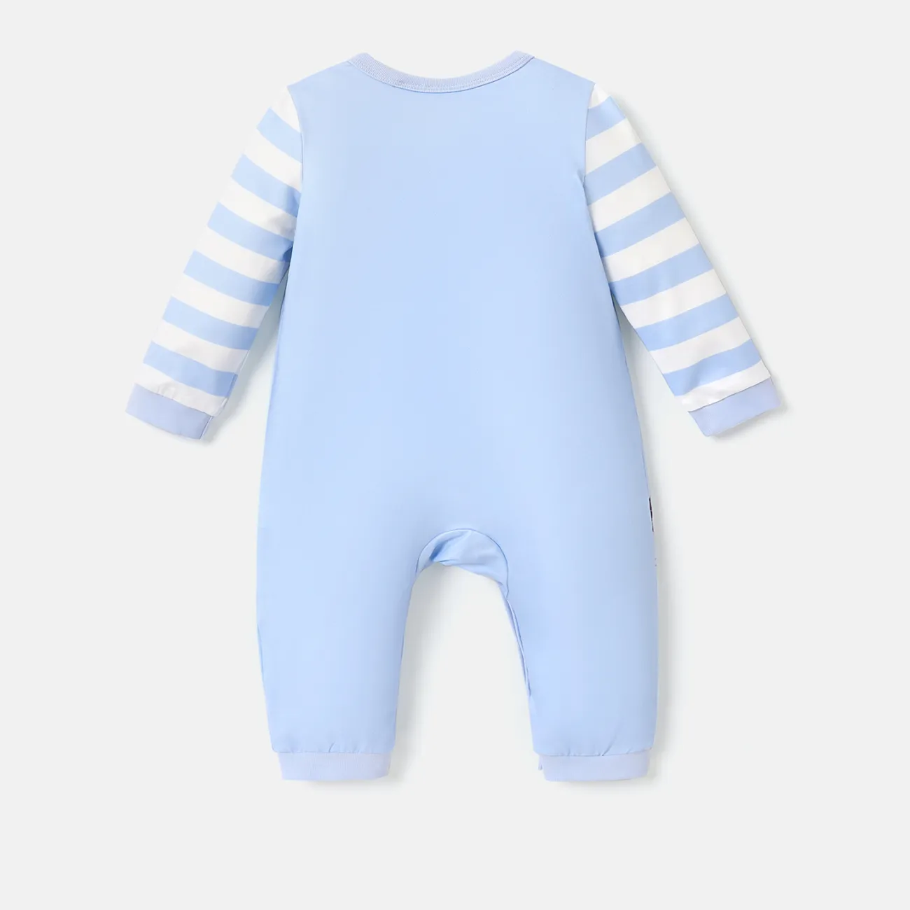 Glücksbärchis Baby Unisex Knöpfe Bär Kindlich Langärmelig Baby-Overalls blau big image 1