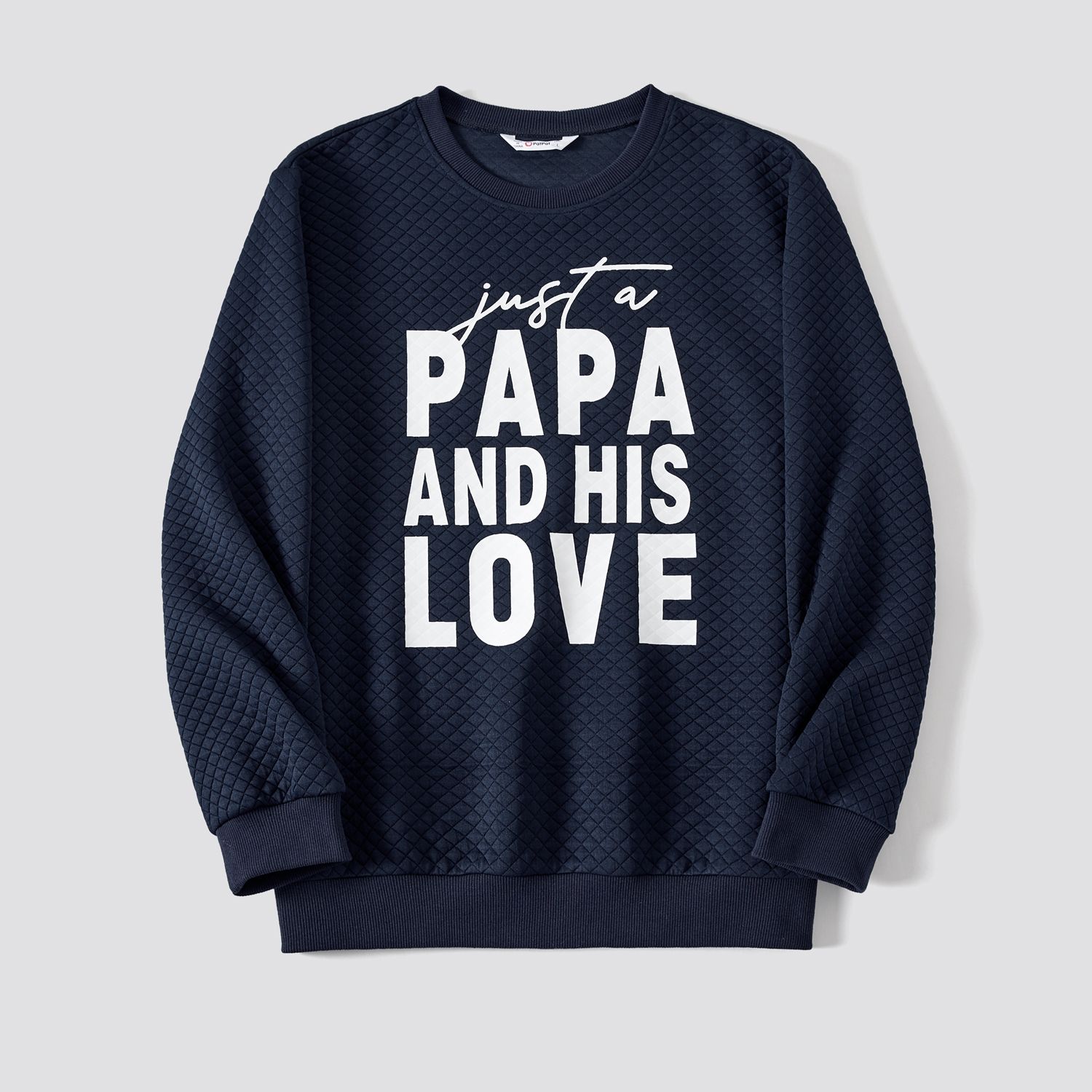 

Family Matching Letter Print Long-sleeve Tops