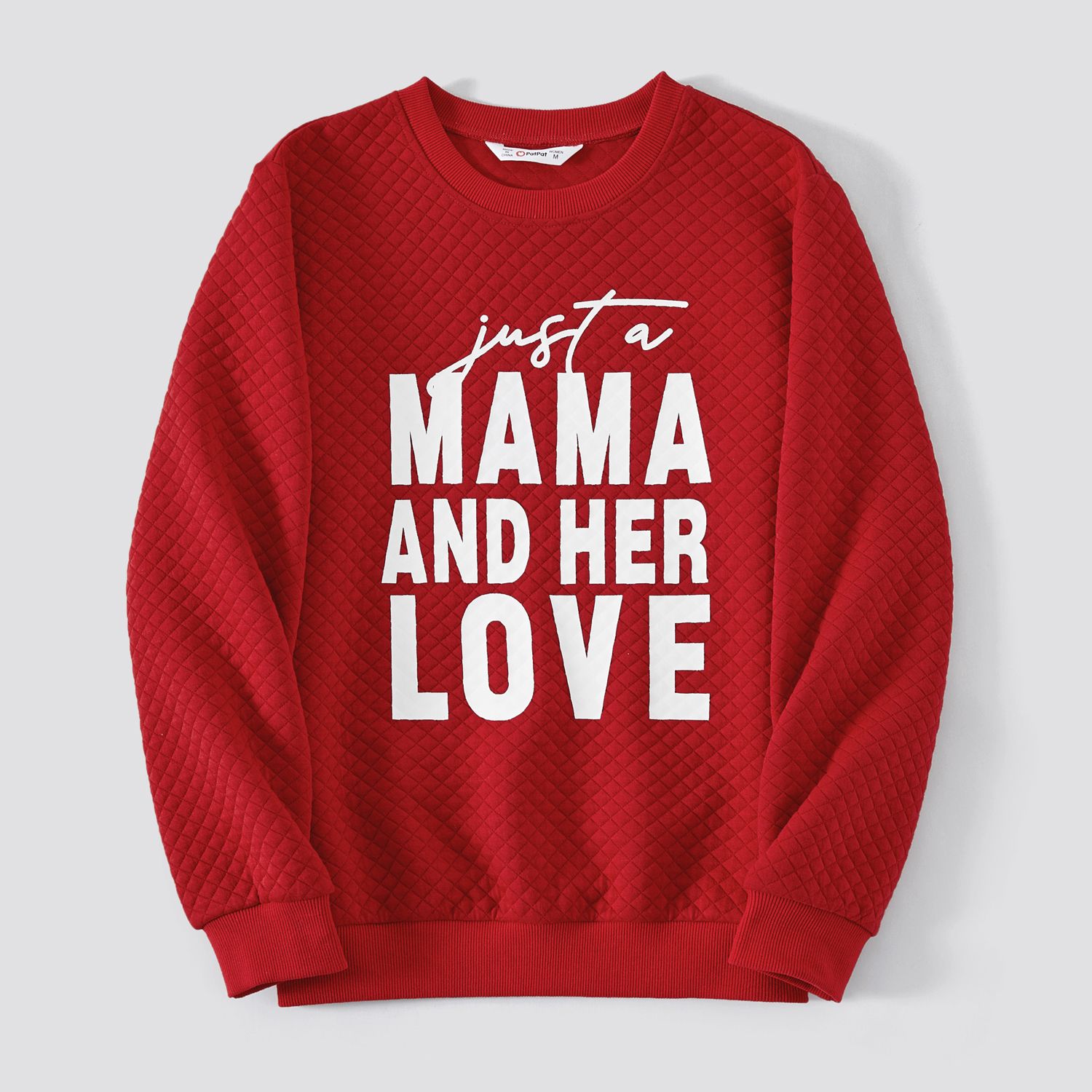 

Family Matching Letter Print Long-sleeve Tops