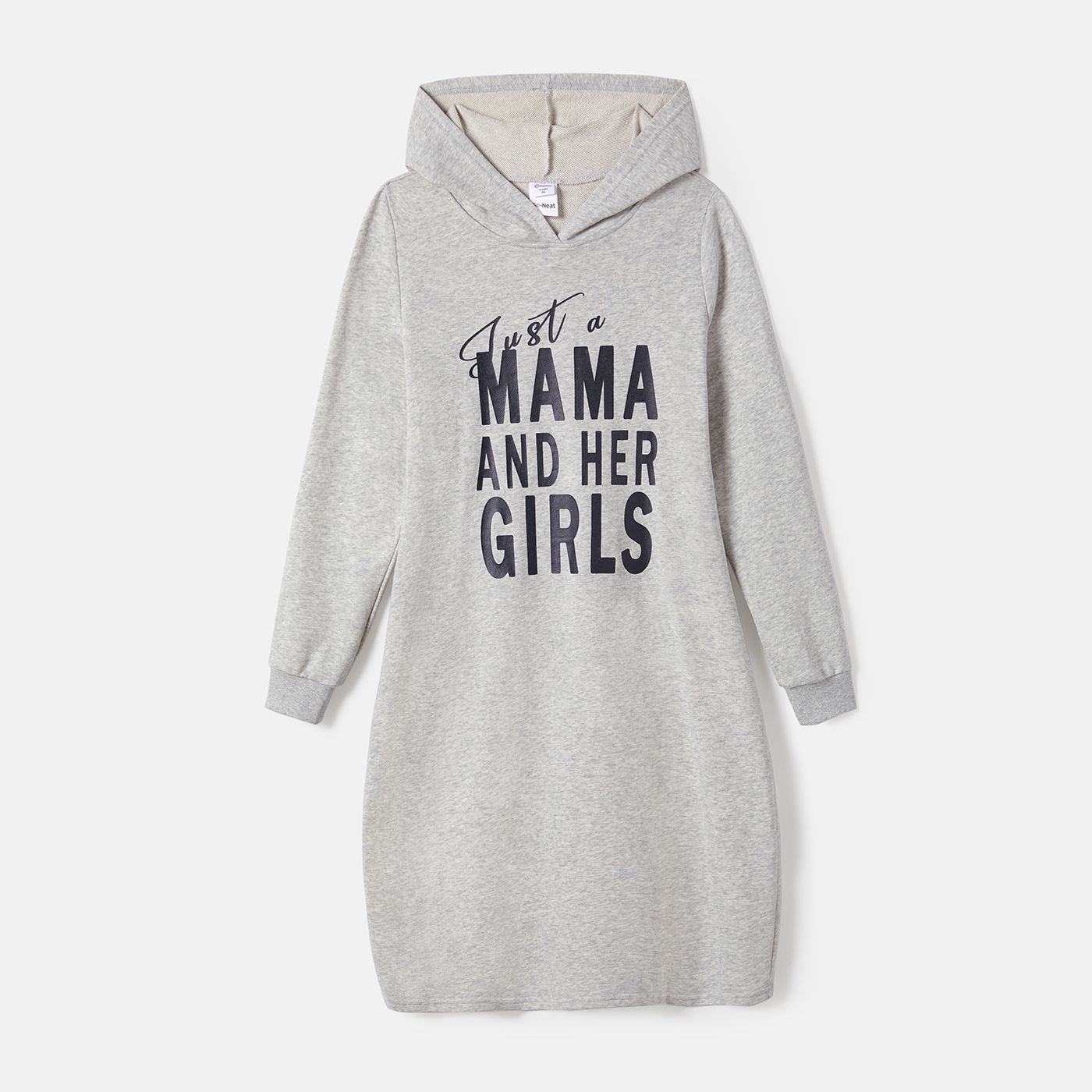 Matching Family Casual Letter Dresses For Mommy And Me