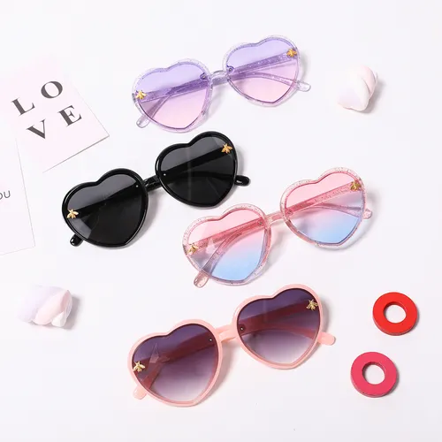 Toddler/Kid Heart Frame Sunglasses (with Glasses Case)
