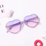 Toddler/Kid Heart Frame Sunglasses (with Glasses Case) Light Purple