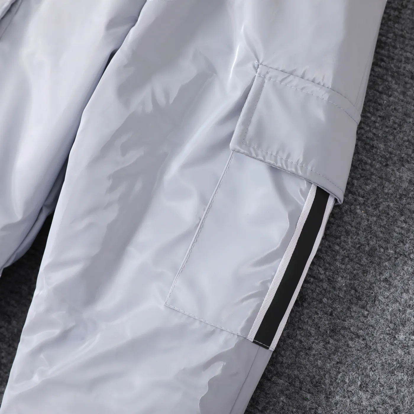 Toddler Boy Cotton-Padded Pocket Design Pants  image 5