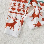 Christmas Family Matching Allover Reindeers Print Long-sleeve Pajamas Sets (Flame Resistant)  image 3